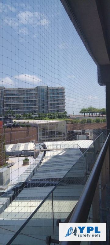 Pigeon net for balconies installed in Chennai by YPL Safety Nets – recent work 4