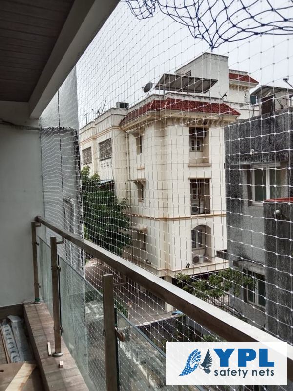 Pigeon net for balconies installed in Chennai by YPL Safety Nets – recent work 5